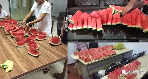 吃瓜大赛场景,吃瓜大赛现场直击，谁将成为瓜王？